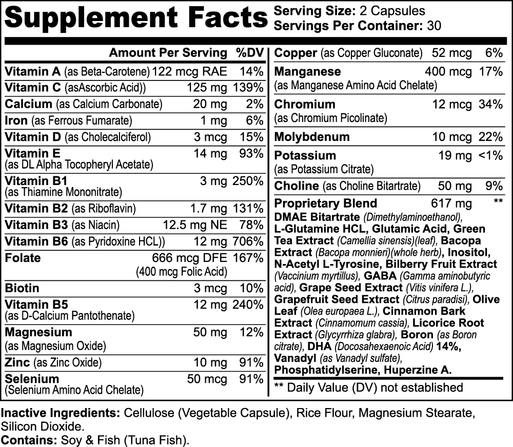 Nootropic Brain &amp; Focus Formula